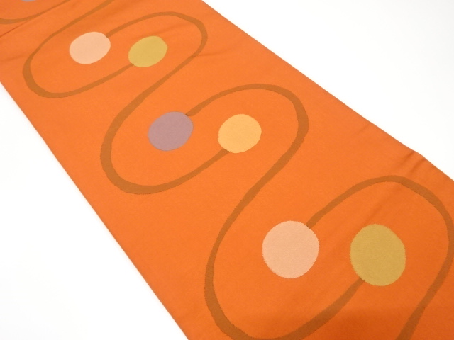 抽象模様織り出し袋帯